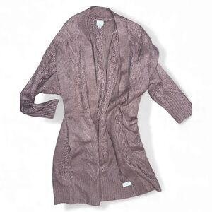 a new day mauve open long cardigan medium